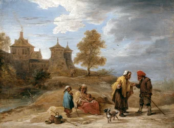 Zigeuner in einer Landschaft